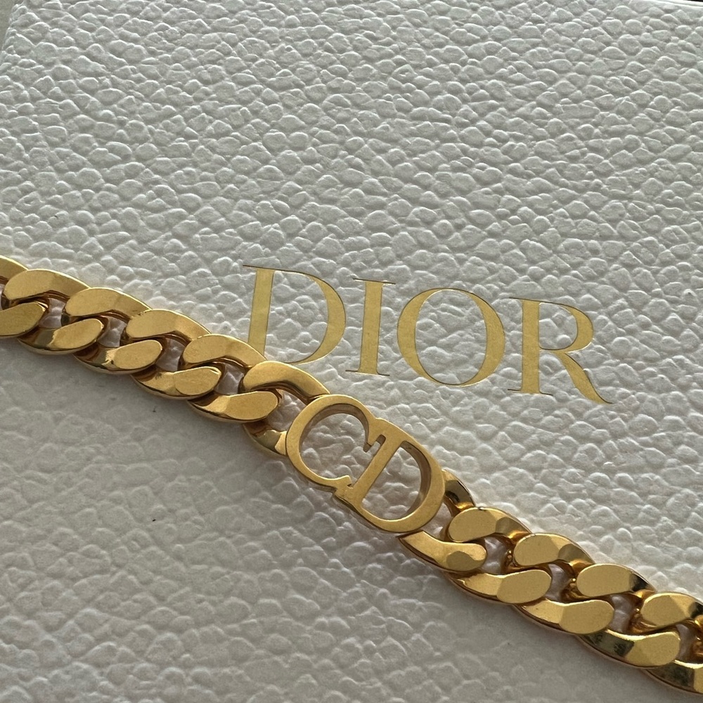Gold Dior bracelet
